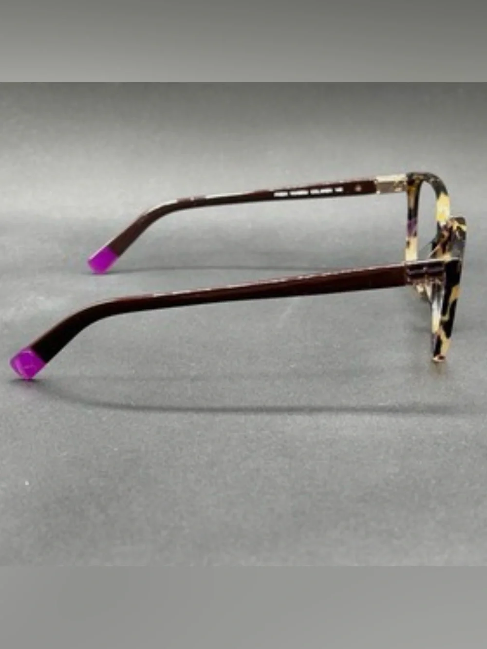 Tortoiseshell Cat-Eye Women's Eyeglass Frames with Crystal Side Temple